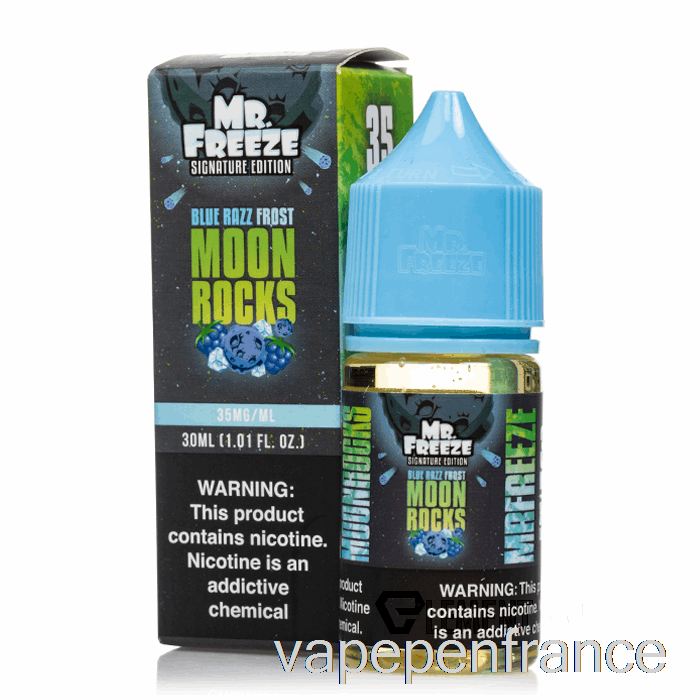 Moonrocks - Blue Razz Frost - Mr Freeze Salts - Stylo Vape 30 Ml 35 Mg